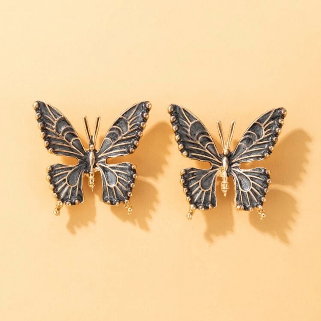 Large Butterfly Stud Earrings 25$
